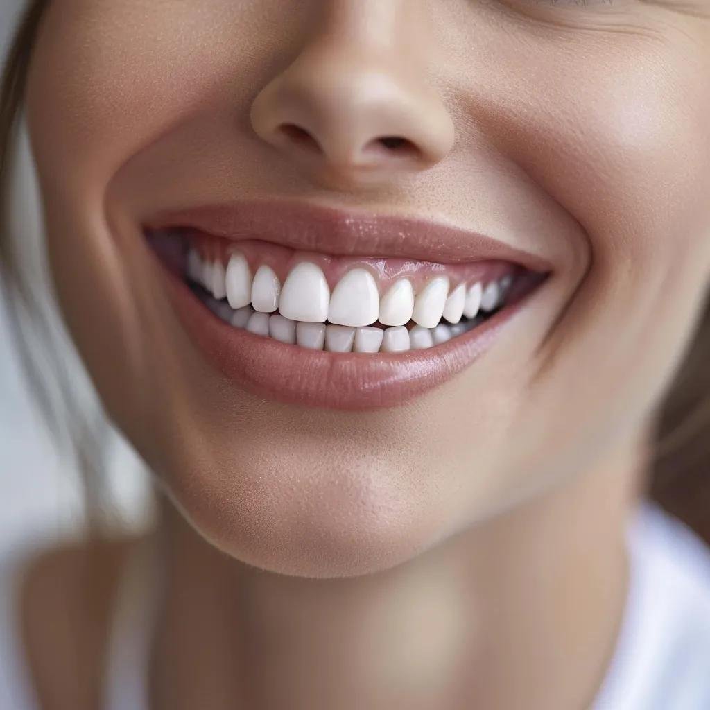 Confident person smiling with bright teeth after cosmetic dentistry treatment