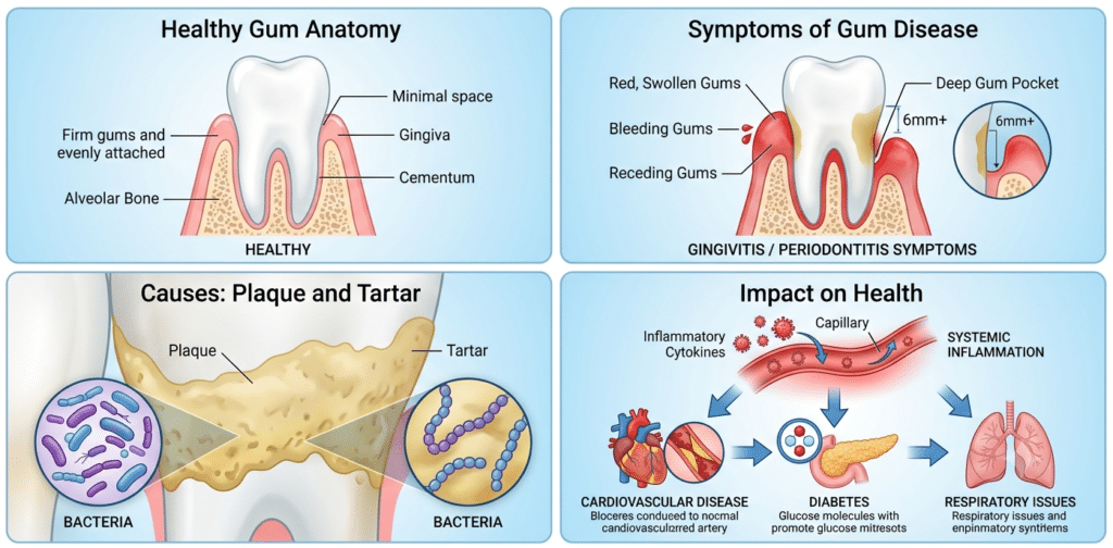 Gum Disease Treatment: Symptoms, Causes &Amp; Impact On Health Gum Disease Treatment Symptoms Causes and Impact On Health